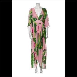 NWT FARM RIO Printed Floral Maxi Dress, size Medium
